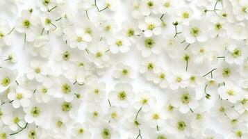 Gypsophila flor estampado fundo. flor textura fundo. generativo ai foto