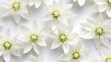 edelweiss flor estampado fundo. flor textura fundo. generativo ai foto