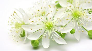 foto do lindo Prado arruda flor isolado em branco fundo. generativo ai