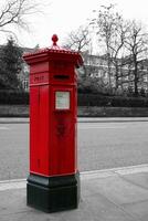 cor isolado vitoriano hexagonal vermelho postar caixa do a dobra tipo dentro Londres foto