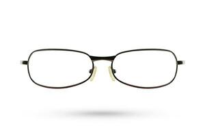moda óculos estilo com armação de metal isolado em branco fundo. foto