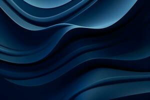 abstrato Sombrio azul ondulado onda fundo com linhas projeto, ai gerar foto