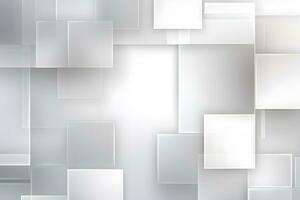 abstrato 3d branco quadrados linhas moderno e elegante moderno fundo, ai gerar foto