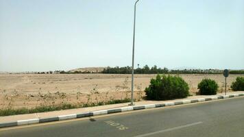 estrada dentro a Sinai deserto, sharm el sheikh dentro Egito foto