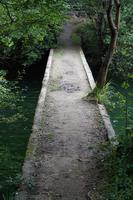 caminho da ponte na montanha foto