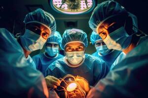 cirurgiões dentro operativo quarto - ai generativo foto