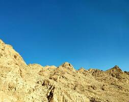 pedras dentro a deserto, Sinai montanhas, colinas foto