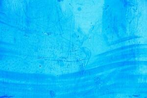 azul pintura metal prato textura e fundo. textura do a velho prato com manchado pintura foto