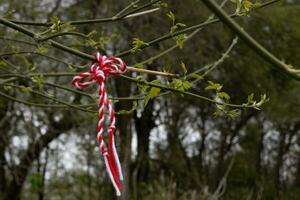 martisor decoração tradicional para o dia da baba marta foto