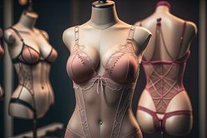 sensual lingerie em uma manequim. ai generativo foto