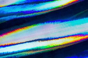 folha de arco-íris holográfica textura iridescente fundo de holograma abstrato foto