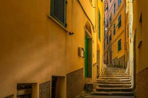 colorida paisagem urbana do edifícios dentro Europa, cinque terre foto