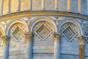 catedral de pisa e a torre inclinada de pisa foto