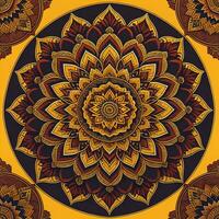 mandala padronizar. vintage decorativo elementos. mão desenhado oriental fundo. ai generativo foto