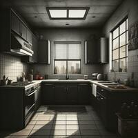 cozinha conjunto interior projeto, generativo ai foto