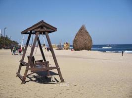 a praia da cidade de gangneung, coreia do sul foto