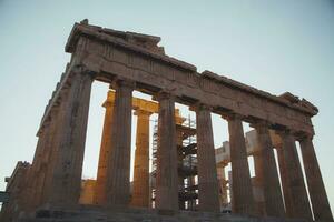 partenon Visualizações dentro Atenas, Grécia foto