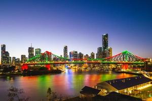 horizonte de Brisbane em Queensland, Austrália foto