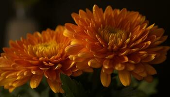 fechar acima do uma vibrante amarelo margarida, uma beleza dentro natureza gerado de ai foto