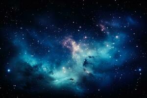 galáxia fundo uma deslumbrante visual exibição do cósmico formas e cores foto