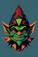 uma detalhado ilustração do uma goblin para uma camiseta projeto, papel de parede e moda foto