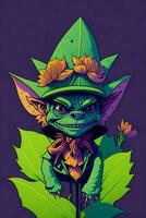 uma detalhado ilustração do uma goblin para uma camiseta projeto, papel de parede e moda foto