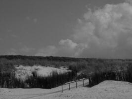 ilha langeoog no mar do norte foto