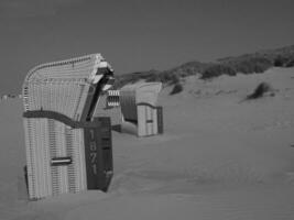 ilha langeoog no mar do norte foto