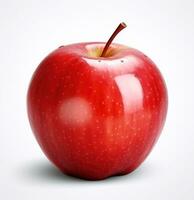 vermelho maduro maçã isolado foto