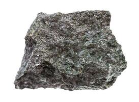 cru magnetita minério ferro minério isolado em branco foto