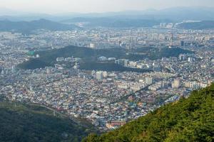 vista aérea do Aspan Park em Daegu, na Coreia do Sul foto