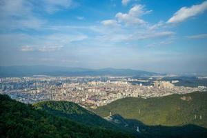 vista aérea do Aspan Park em Daegu, na Coreia do Sul foto