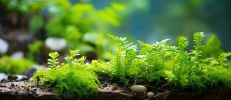 borrado adorável plantar dentro a pequeno jardim foto