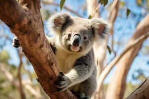 Visão do fofa coala dentro natureza foto