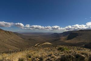 montanha passar indo baixa para dentro tankwa karoo foto