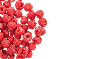 fruta rasberry no branco foto