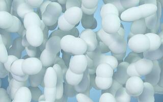 ampla grupos do germes com branco fundo, 3d Renderização. foto