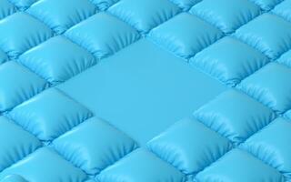 uma azul almofada do ar, 3d Renderização. foto