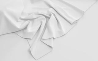fluindo roupas com branco fundo, 3d Renderização. foto