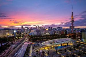 vista de nagoia no japão foto