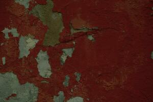 fundo textura do velho descamação vermelho pintura foto