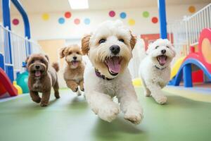 cachorro creche conceito. ai generativo. foto