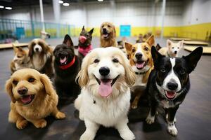 cachorro creche conceito. ai generativo. foto