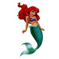 Ariel linguado bela a pequeno sereia Disney Princesa foto