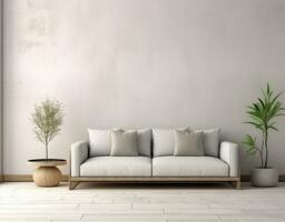 cinzento moderno vivo quarto com sofá foto