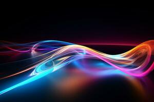 colorida abstrato redemoinho luz trilha onda foto