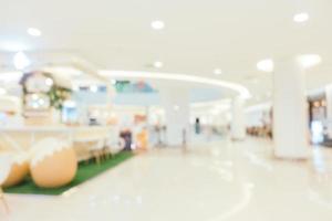 desfoque abstrato com bokeh e shopping center desfocado foto