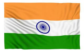 bandeira da índia foto