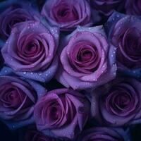 encantador abundância do lila rosa flores dentro uma cativante floral arranjo - ai gerado foto