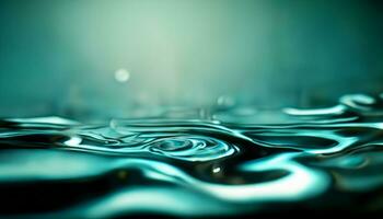 abstrato azul água ondas fundo com líquido fluido textura foto